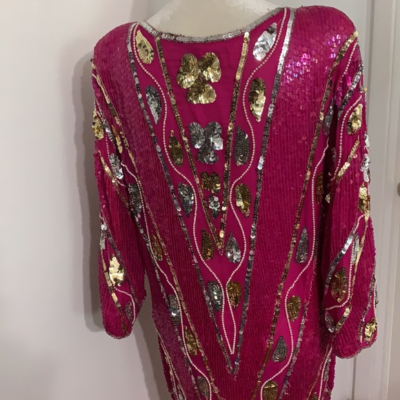 Vintage Sequin Gown by A&A Enterprises - Picture 3 of 16